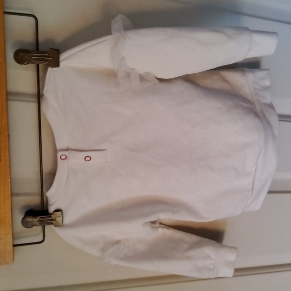 Baby Cat and Jack ruffled sleeve fleece shirt - Picture 2 of 2